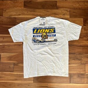 Malibu Shirts Lions Drag Strip Graphic Tee XL NWT Racing Car Shirt